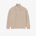 Ανδρικό Wool High Zip Neck Πουλόβερ 