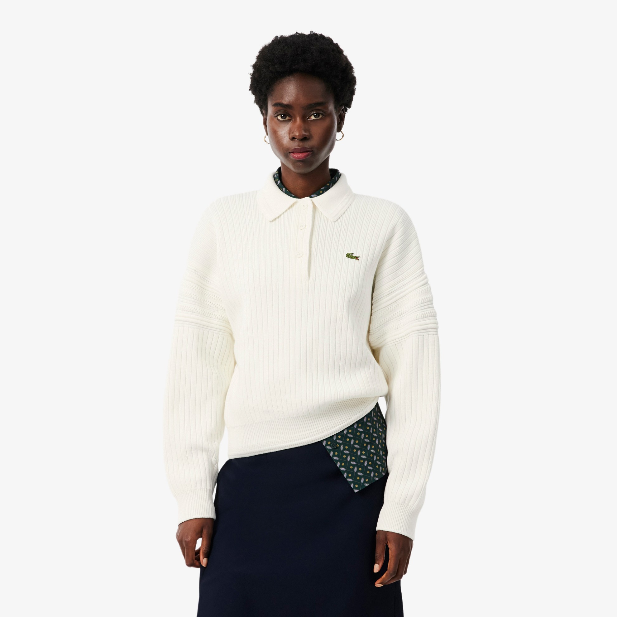 Εικόνα της Γυναικείο Made In France Polo Collar Πουλόβερ 