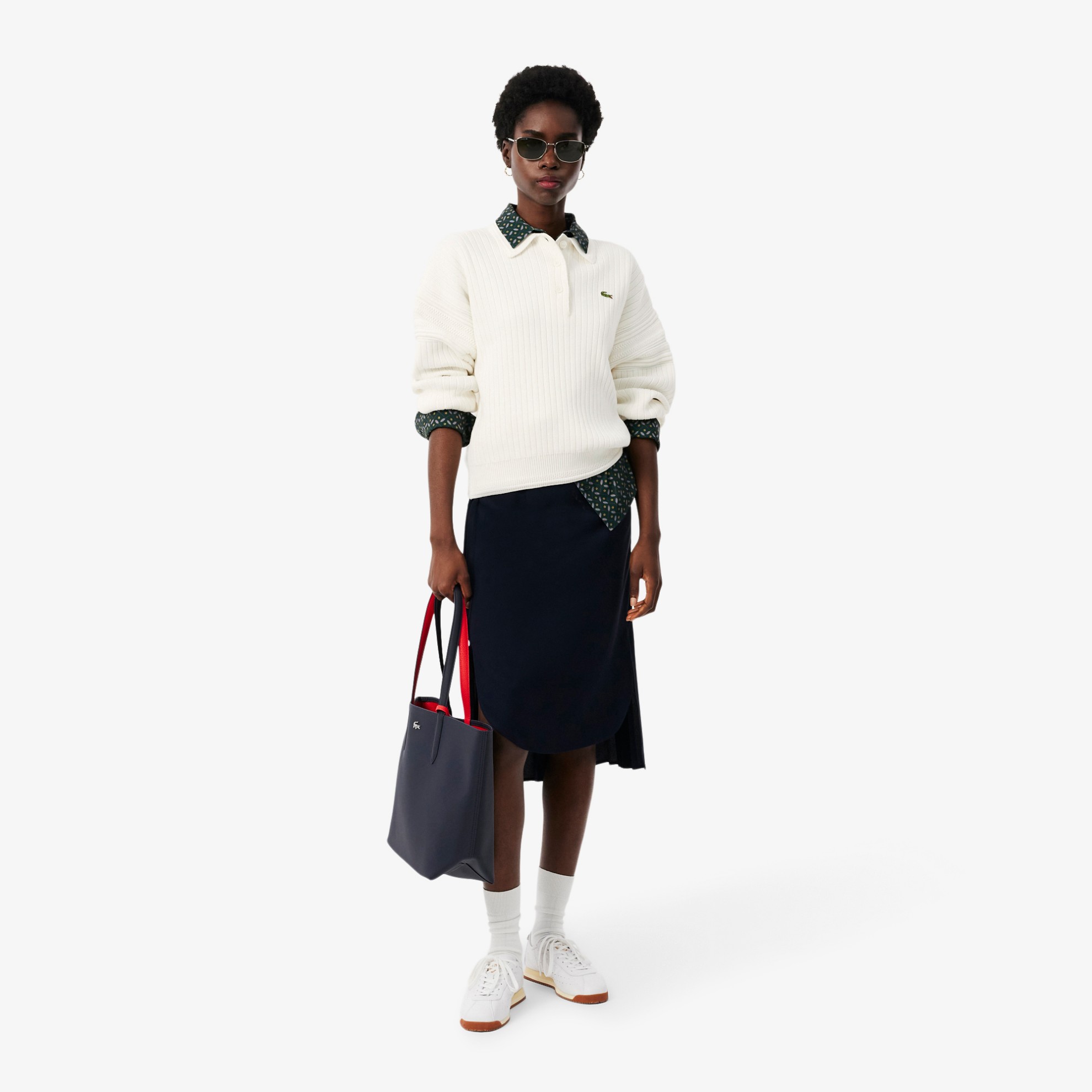 Εικόνα της Γυναικείο Made In France Polo Collar Πουλόβερ 