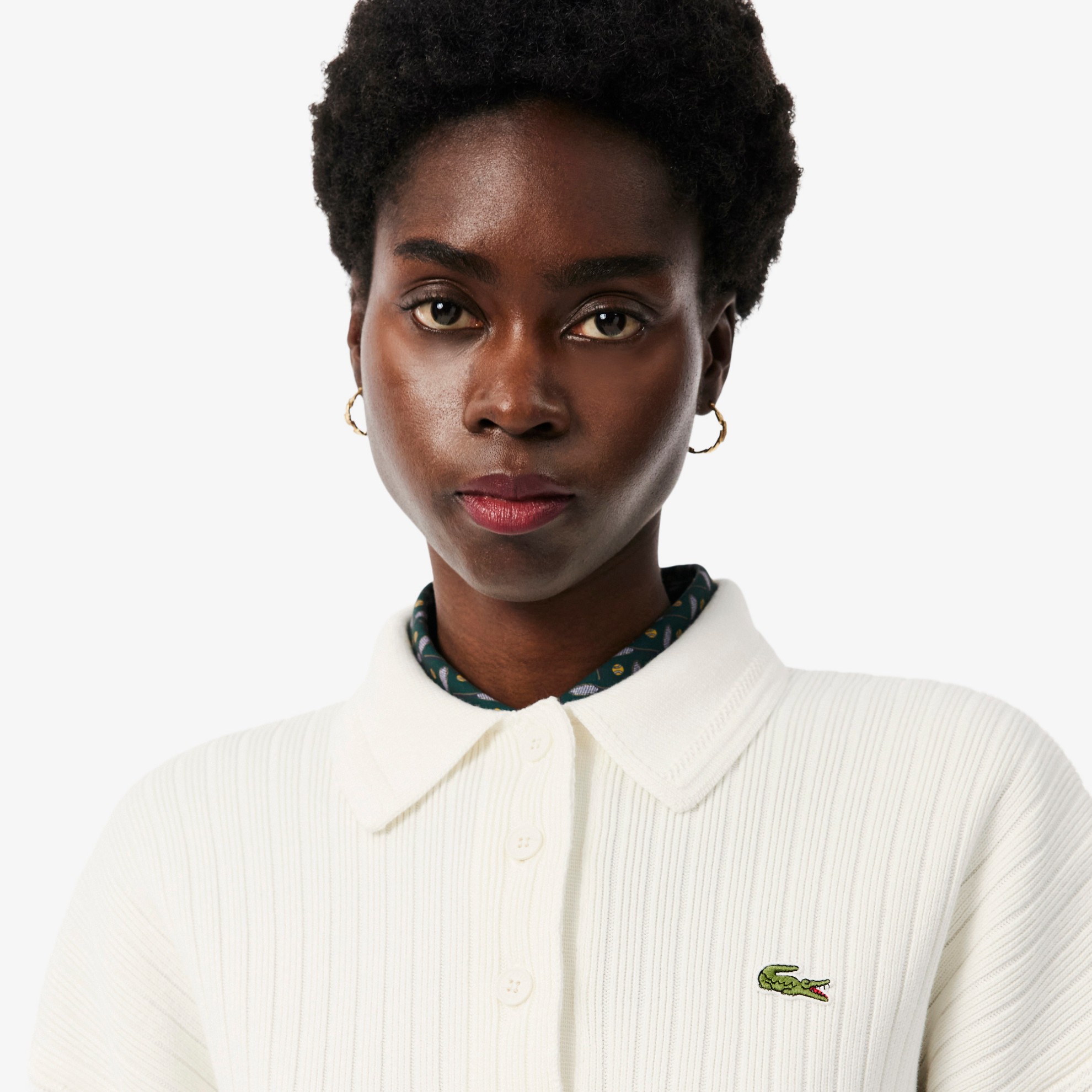 Εικόνα της Γυναικείο Made In France Polo Collar Πουλόβερ 