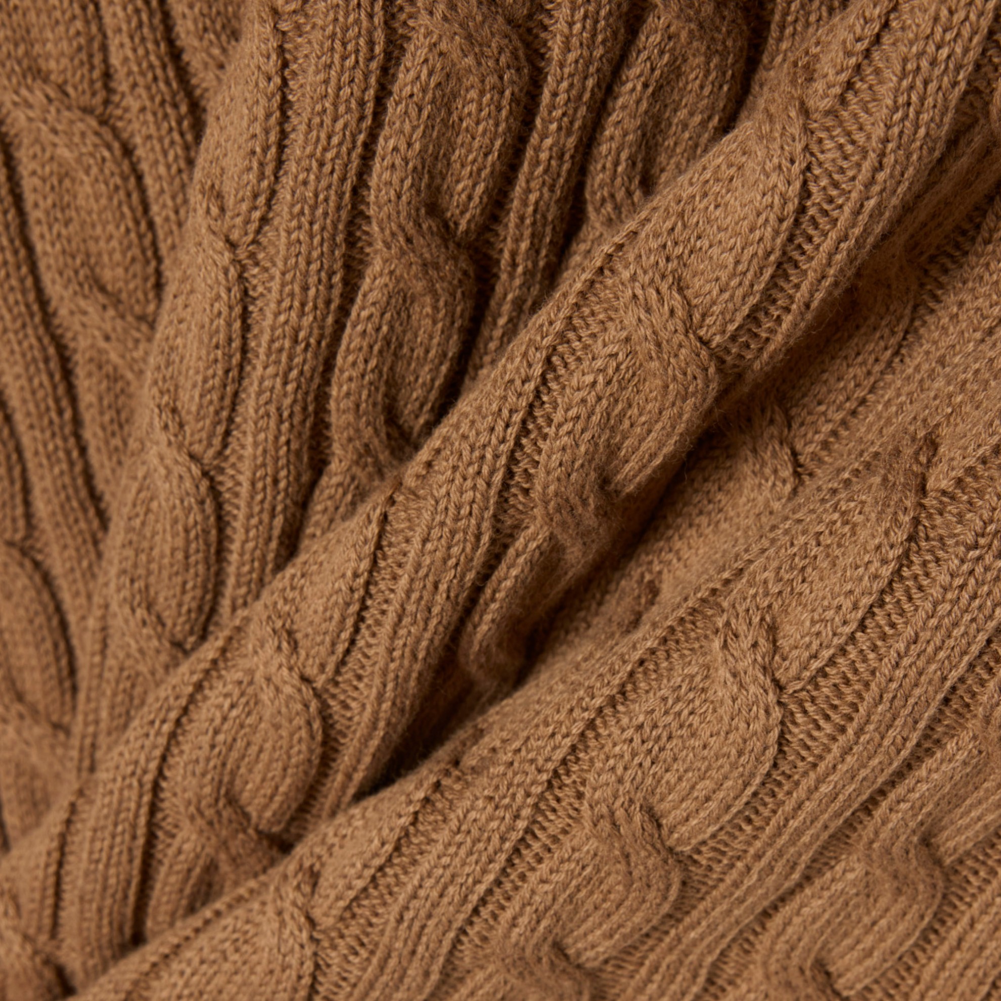 Εικόνα της Ανδρική Classic Fit Cable Knit Βαμβακερή Polo Μπλούζα 