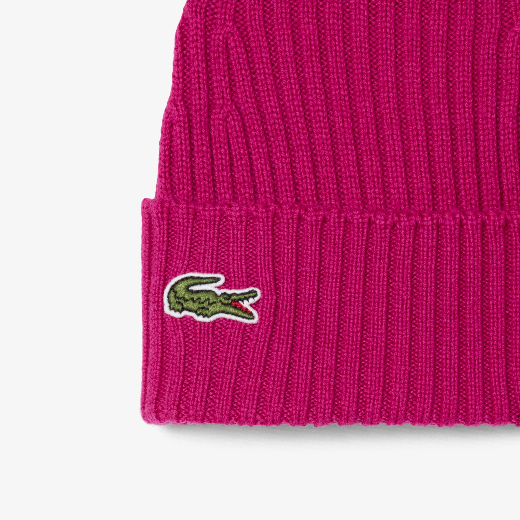 Εικόνα της Unisex Lacoste Ribbed Μάλλινος Σκούφος