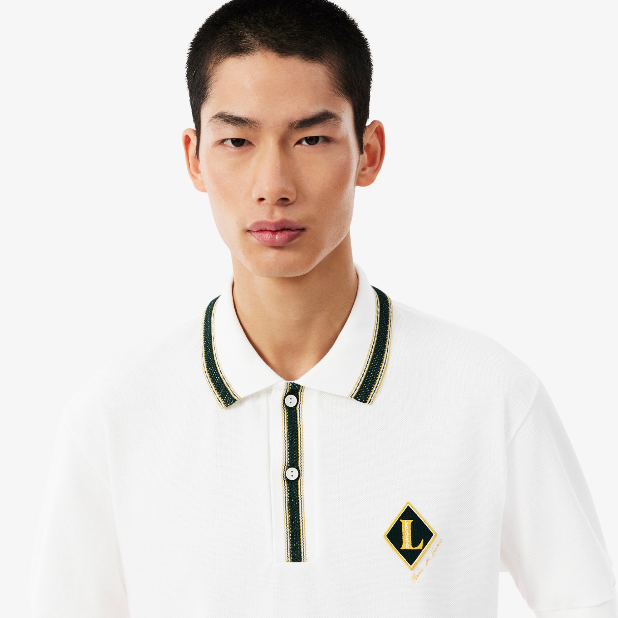 Εικόνα της Ανδρική Made In France Badge Accent Polo Μπλούζα Classic Fit 