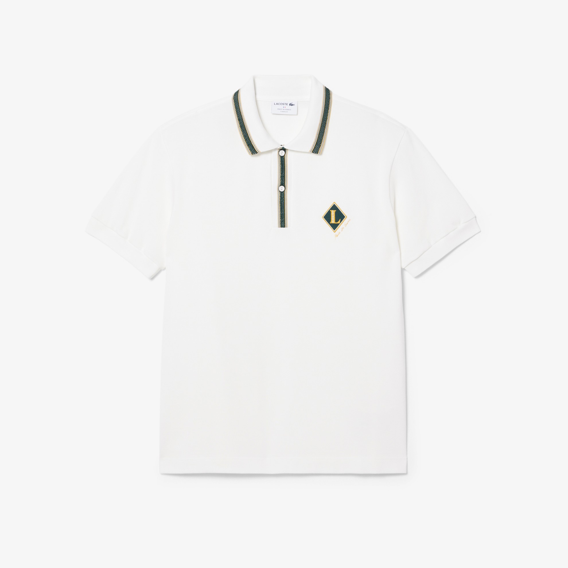 Εικόνα της Ανδρική Made In France Badge Accent Polo Μπλούζα Classic Fit 
