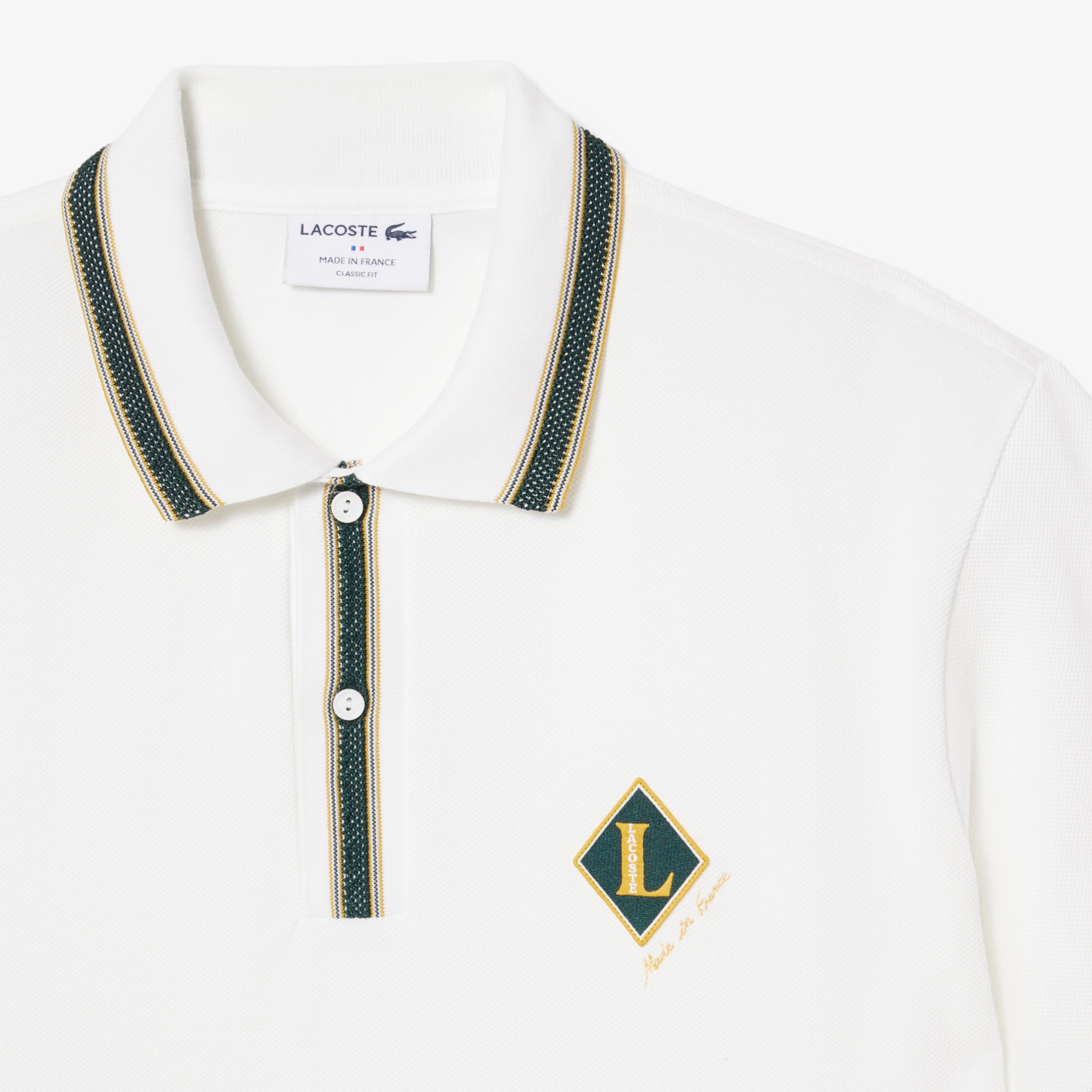 Εικόνα της Ανδρική Made In France Badge Accent Polo Μπλούζα Classic Fit 