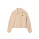 Γυναικείο Oversized Ribbed Polo Collar Φούτερ 