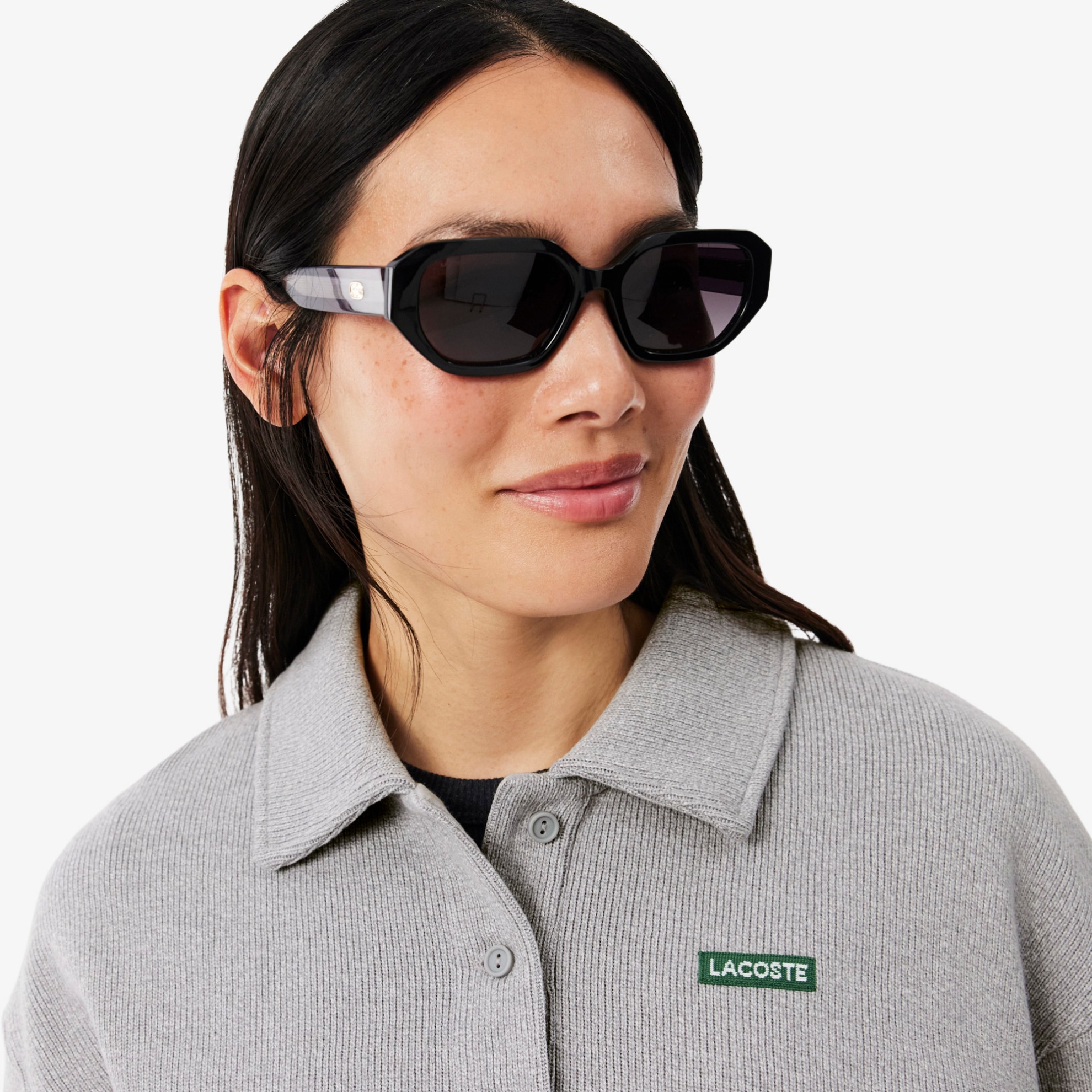 Εικόνα της Γυναικείο Oversized Ribbed Polo Collar Φούτερ 