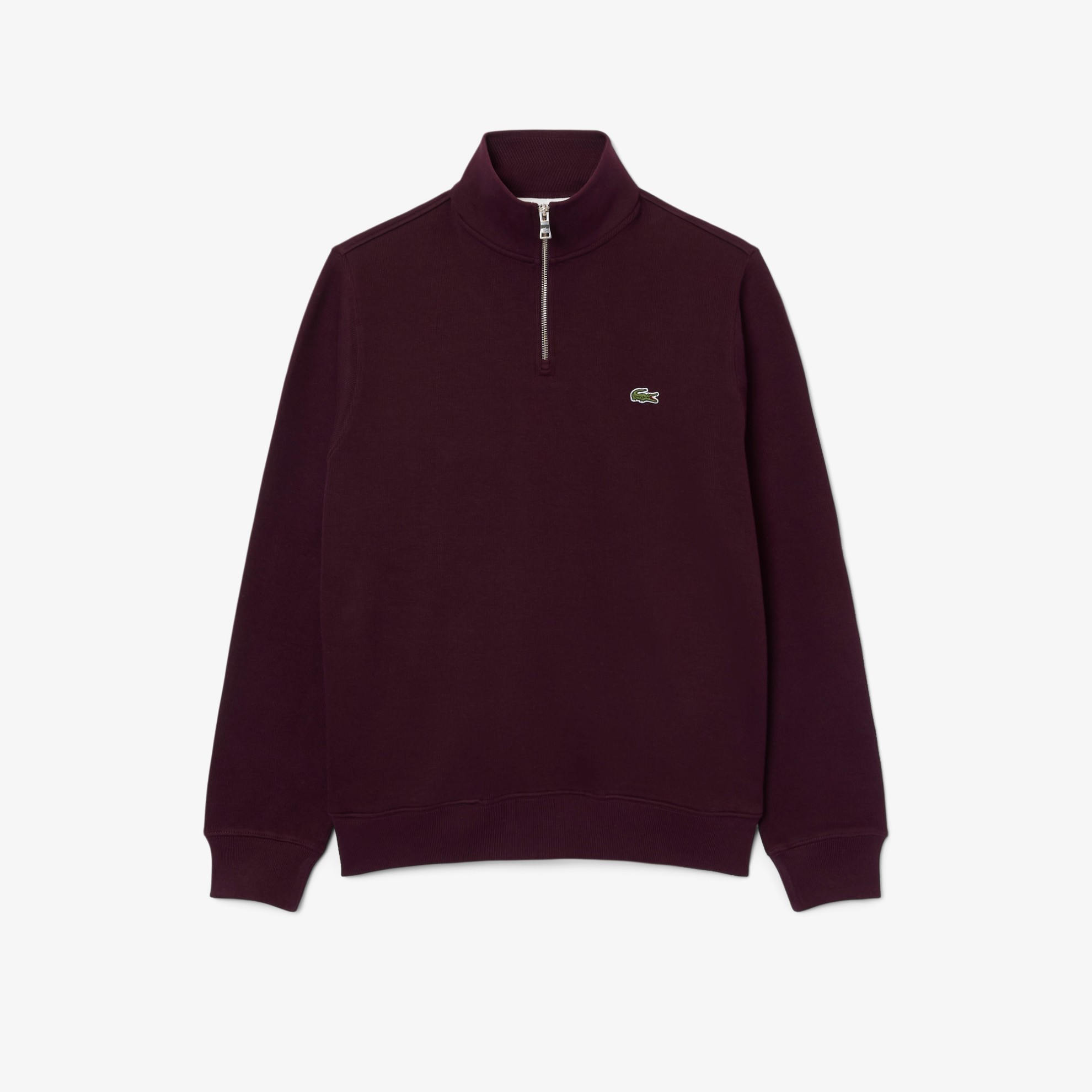 Εικόνα της Ανδρικό Zippered Stand-Up Collar Βαμβακερό Φούτερ