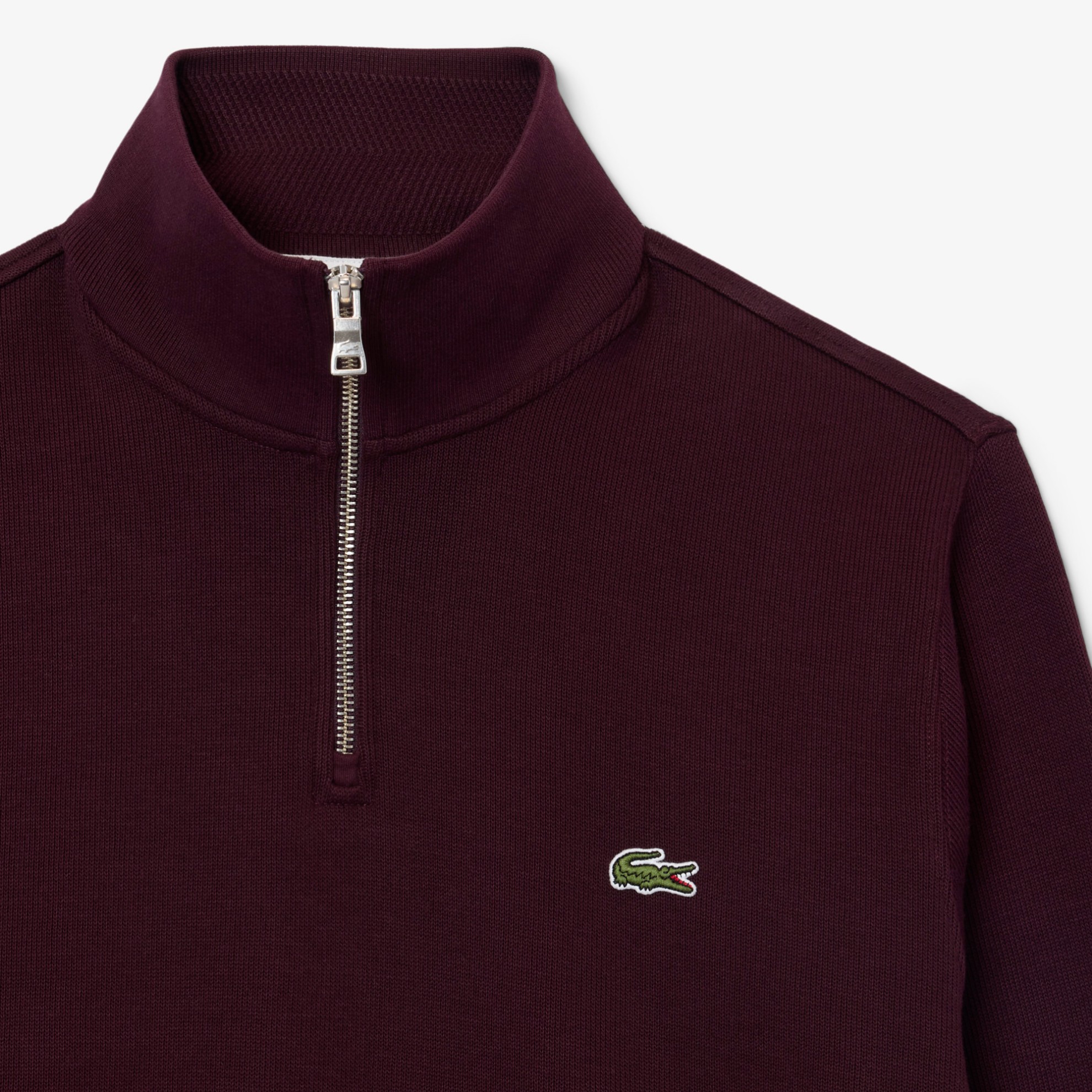 Εικόνα της Ανδρικό Zippered Stand-Up Collar Βαμβακερό Φούτερ