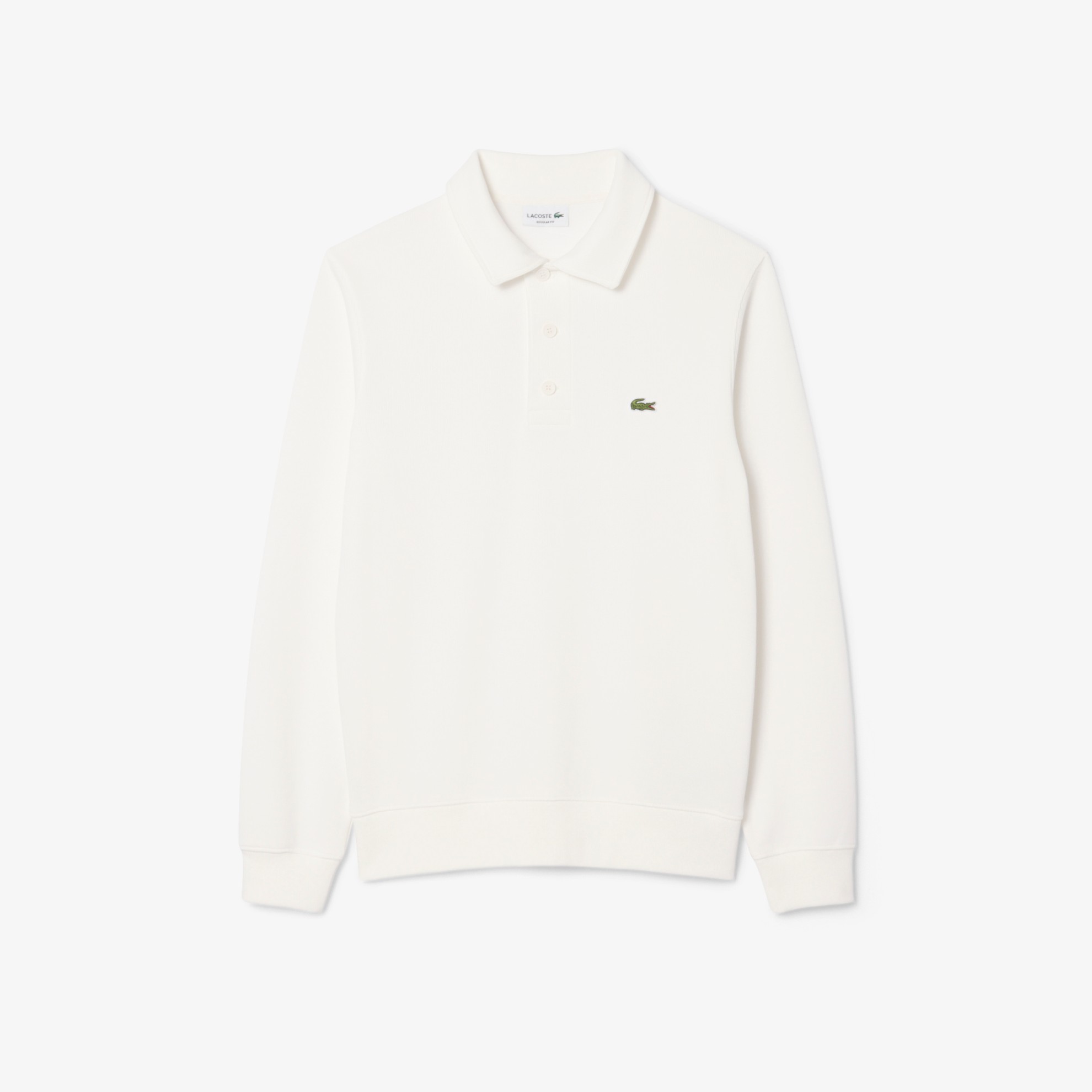 Εικόνα της Ανδρικό Ribbed Cotton Polo Collar Φούτερ 
