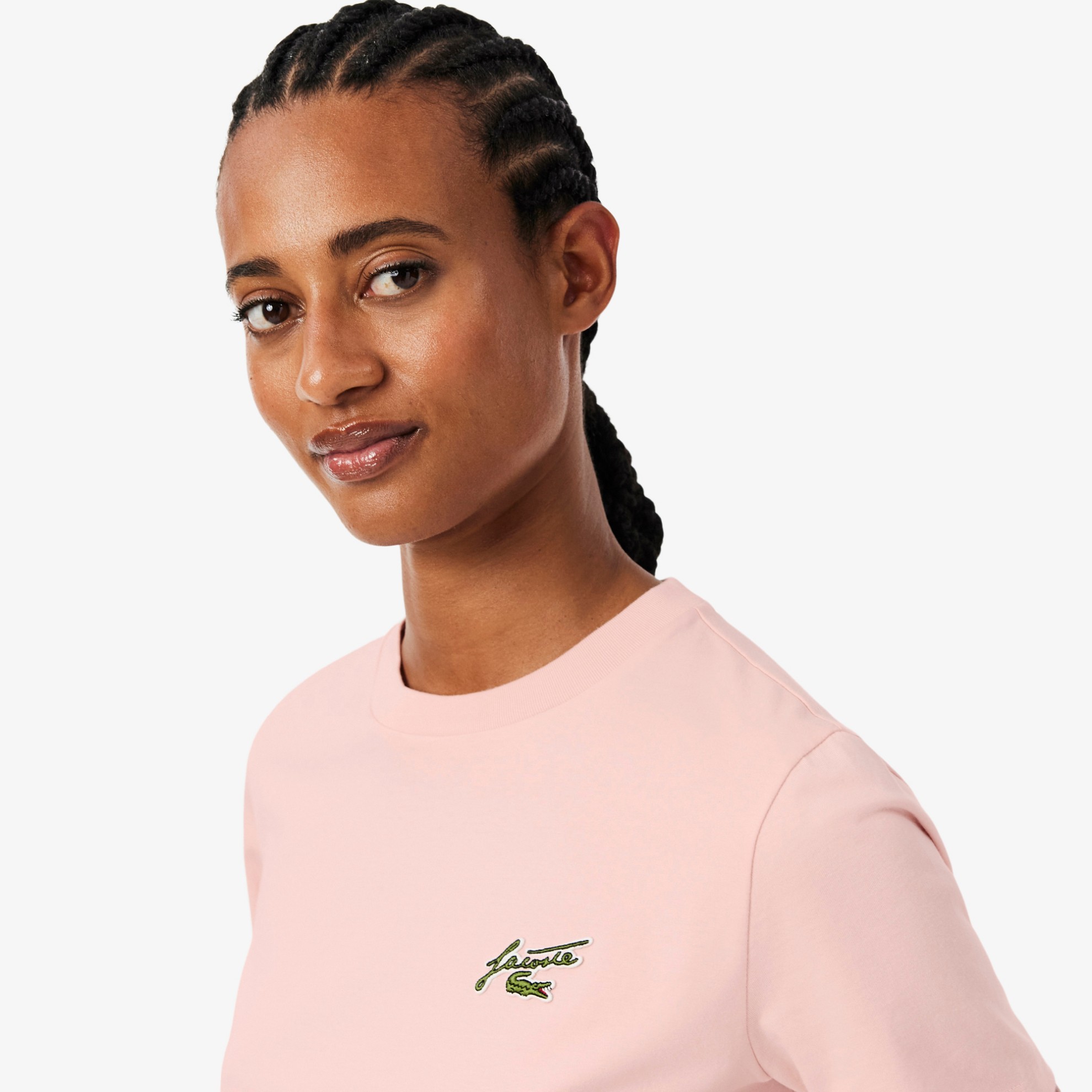 Εικόνα της Γυναικείο Relaxed Fit Badge Accent Βαμβακερό T-shirt