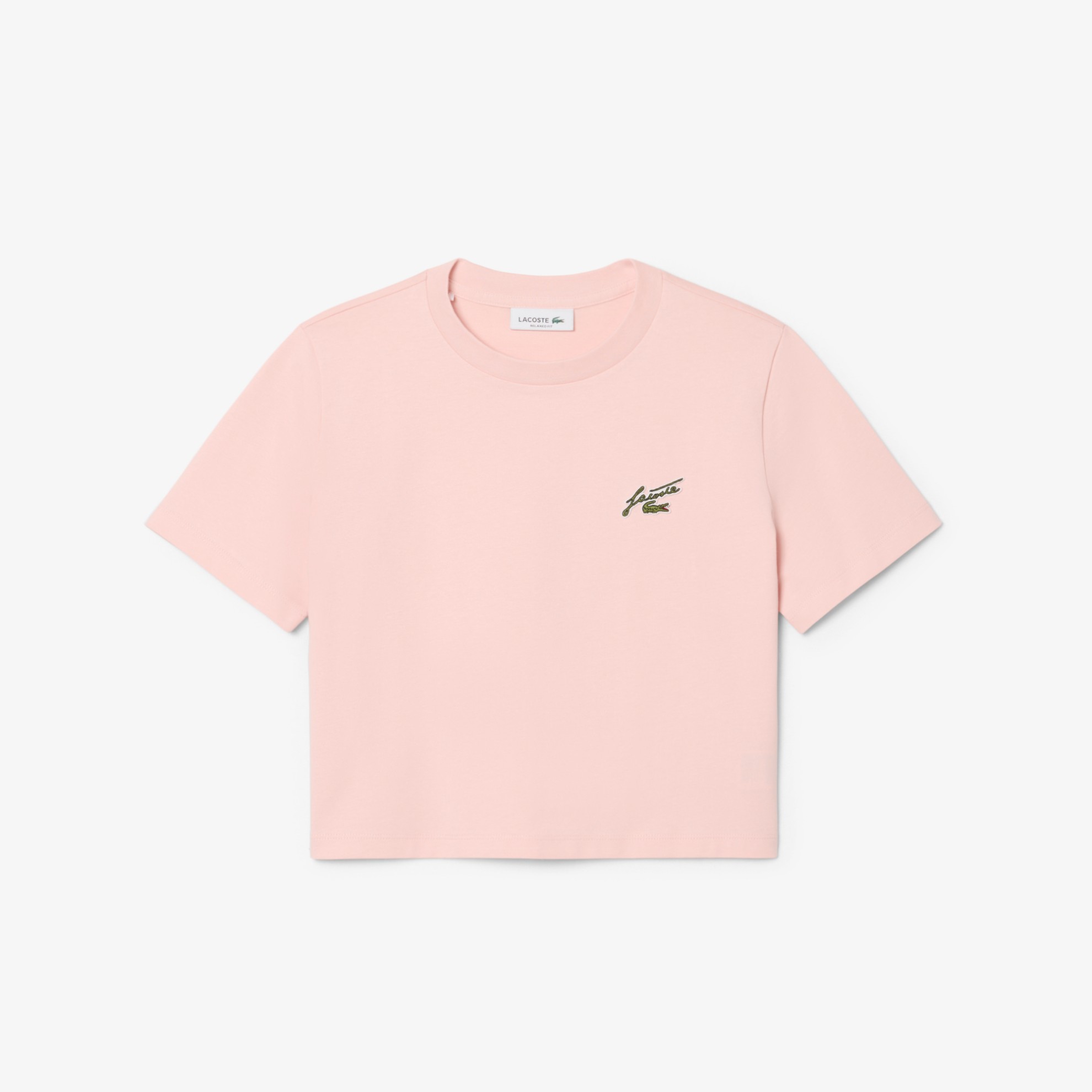Εικόνα της Γυναικείο Relaxed Fit Badge Accent Βαμβακερό T-shirt