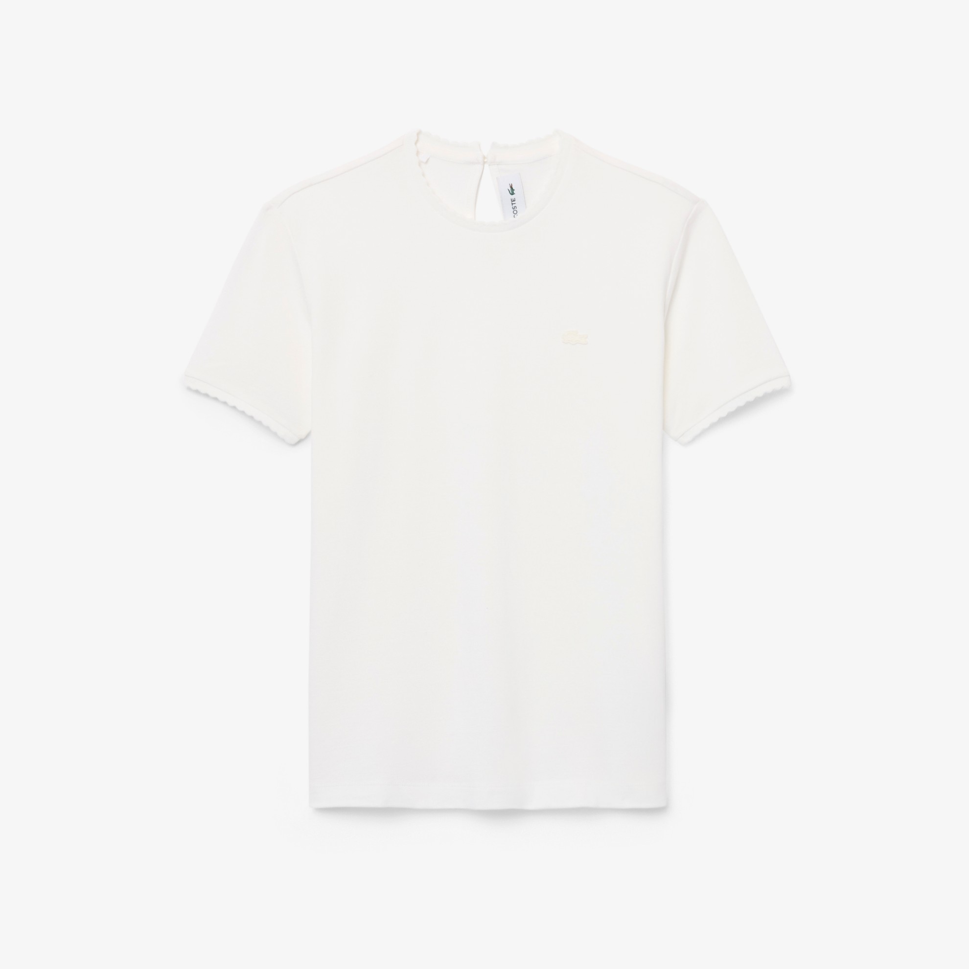 Εικόνα της Γυναικείο Fluid Scallop Trim Piqué T-shirt