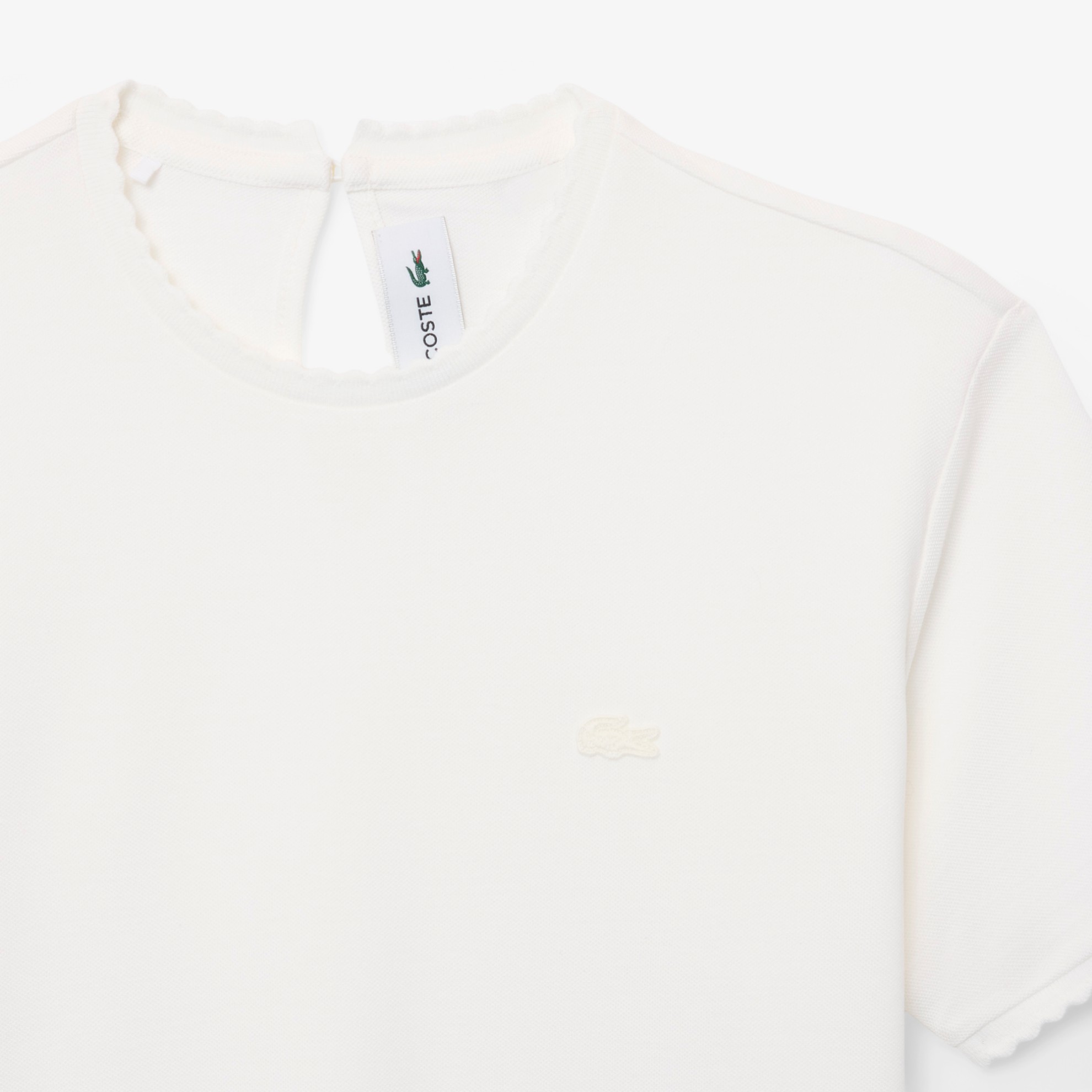 Εικόνα της Γυναικείο Fluid Scallop Trim Piqué T-shirt