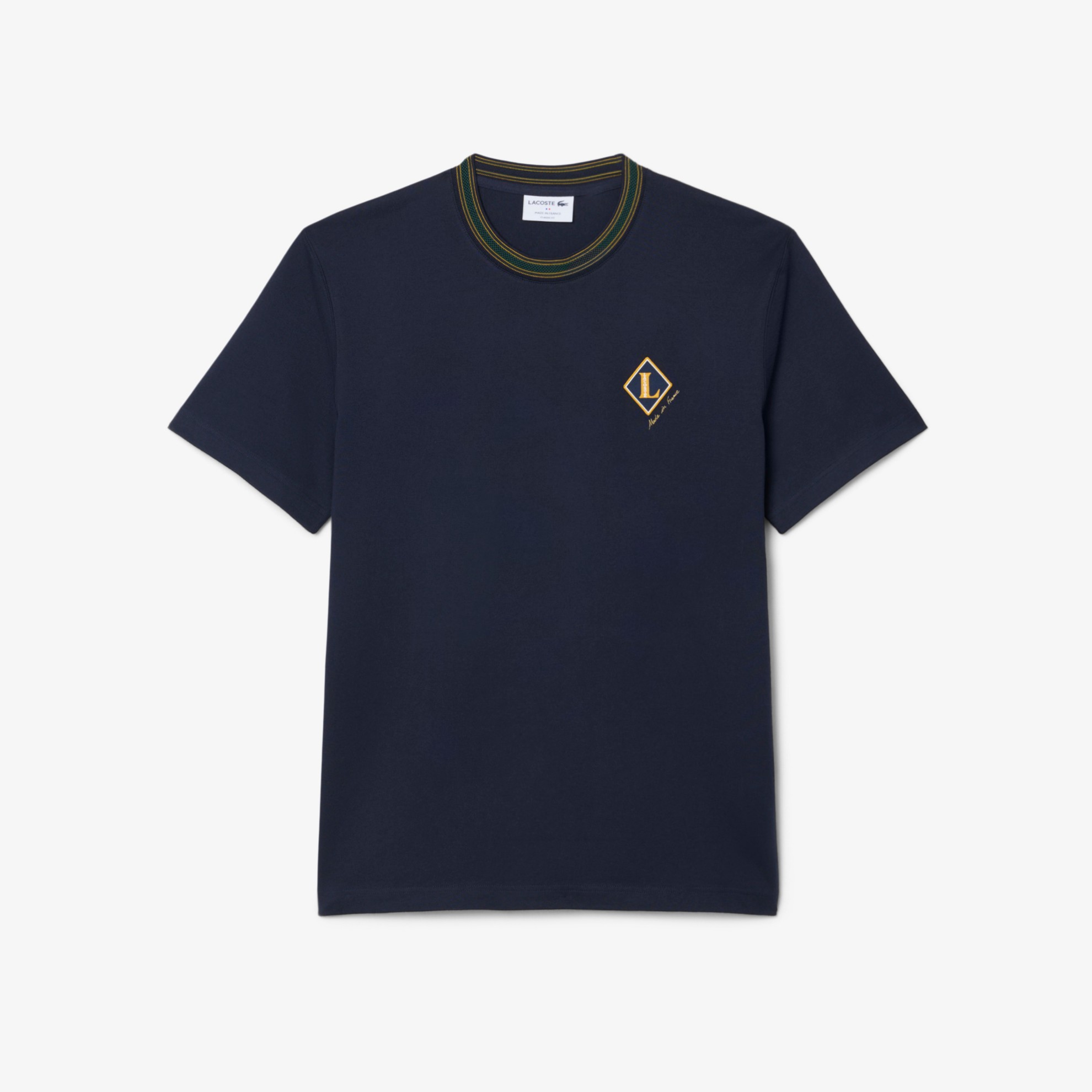 Εικόνα της Ανδρικό Made In France Badge Accent Striped T-shirt