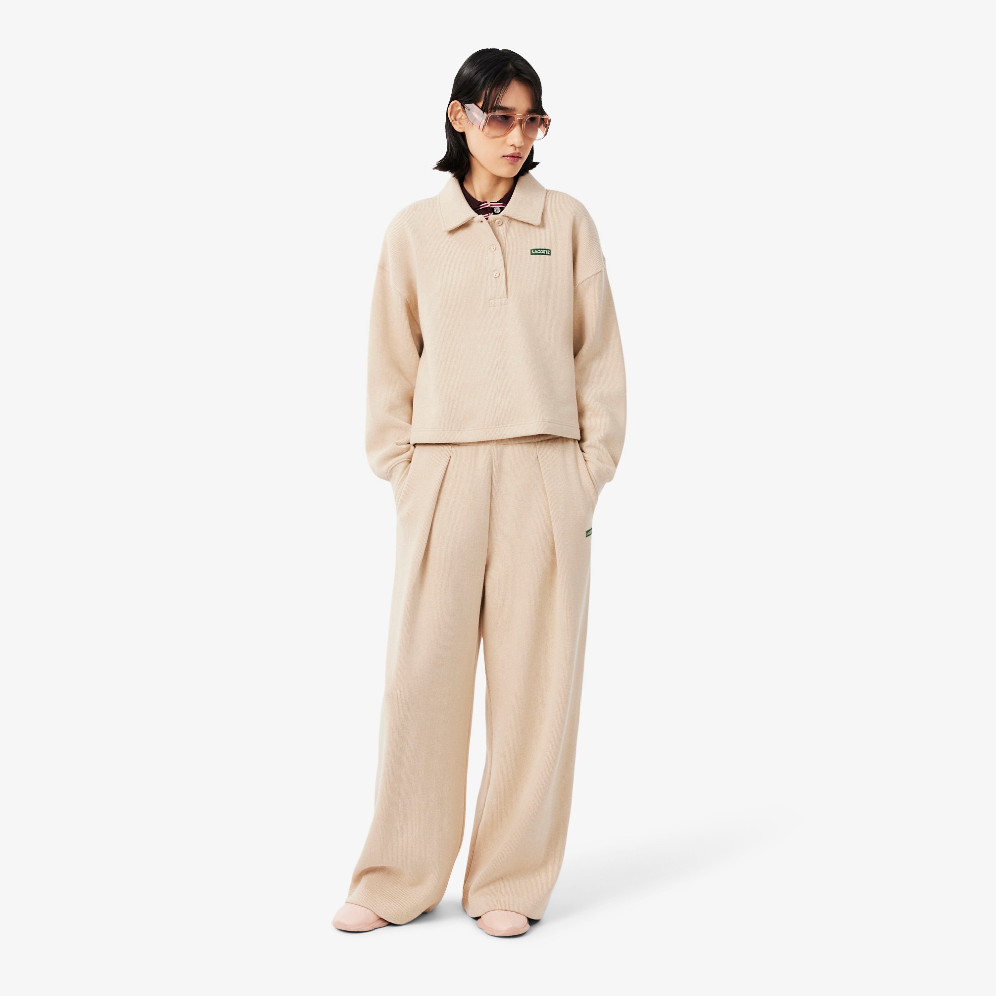 Εικόνα της Γυναικείο Flare Fit Ribbed Παντελόνι Φόρμας 