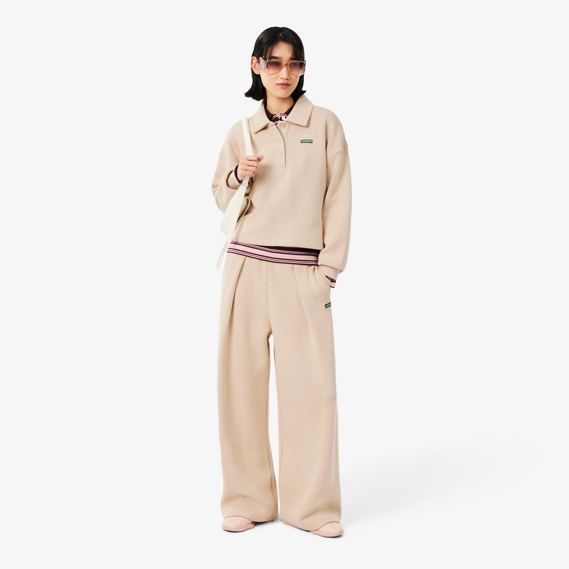 Εικόνα της Γυναικείο Flare Fit Ribbed Παντελόνι Φόρμας 