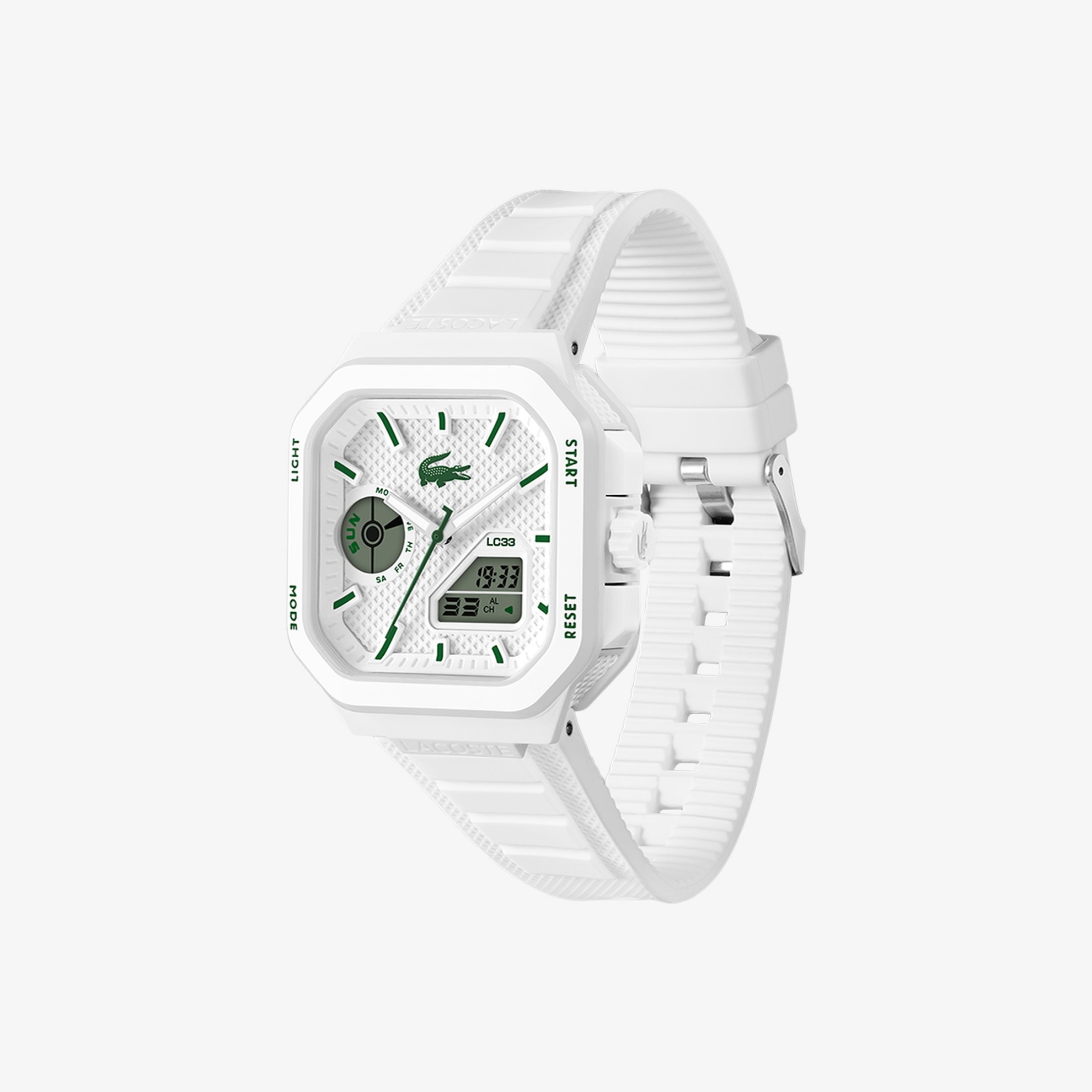 Εικόνα της Ανδρικό LC33 Analog and Digital Square Silicone Ρολόι