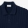 Εικόνα της Ανδρική Classic Fit Cable Knit Βαμβακερή Polo Μπλούζα 
