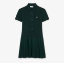 Γυναικείο Stretch Piqué Pleated Polo Φόρεμα 