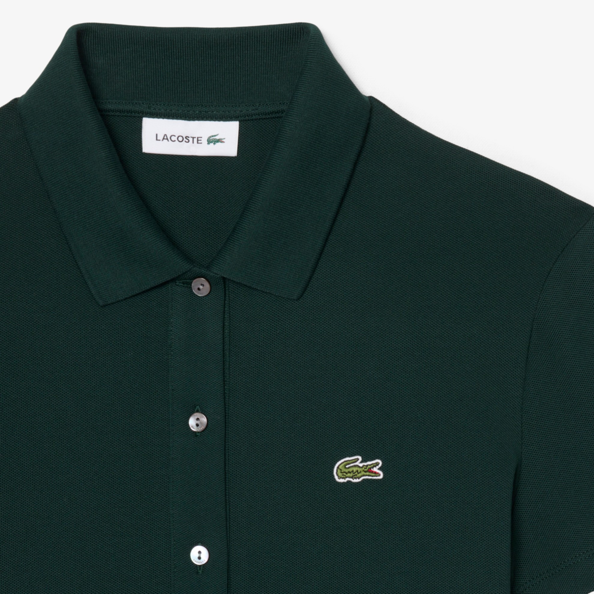 Εικόνα της Γυναικείο Stretch Piqué Pleated Polo Φόρεμα 