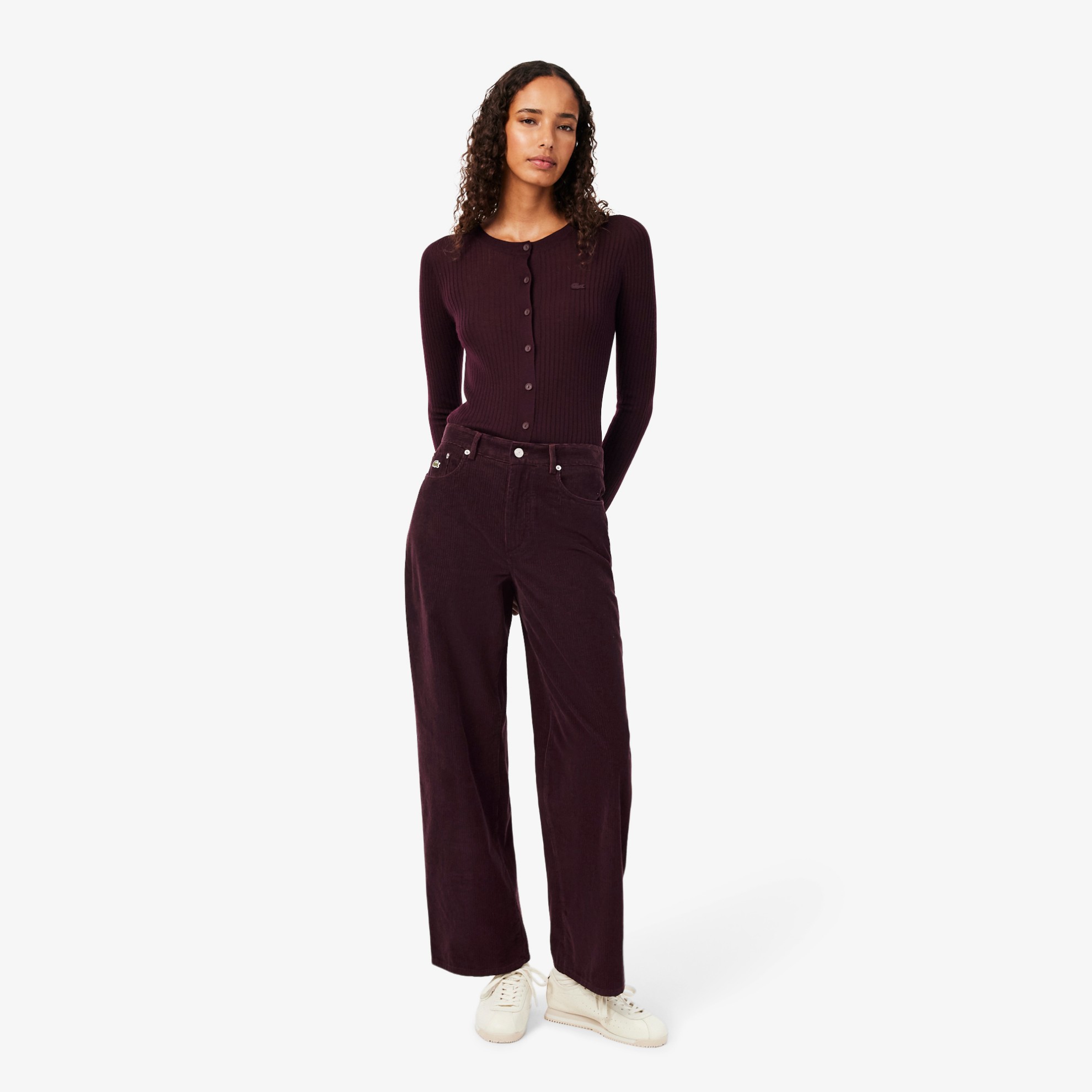 Εικόνα της Γυναικείο Corduroy Κοτλέ Παντελόνι Wide Fit 