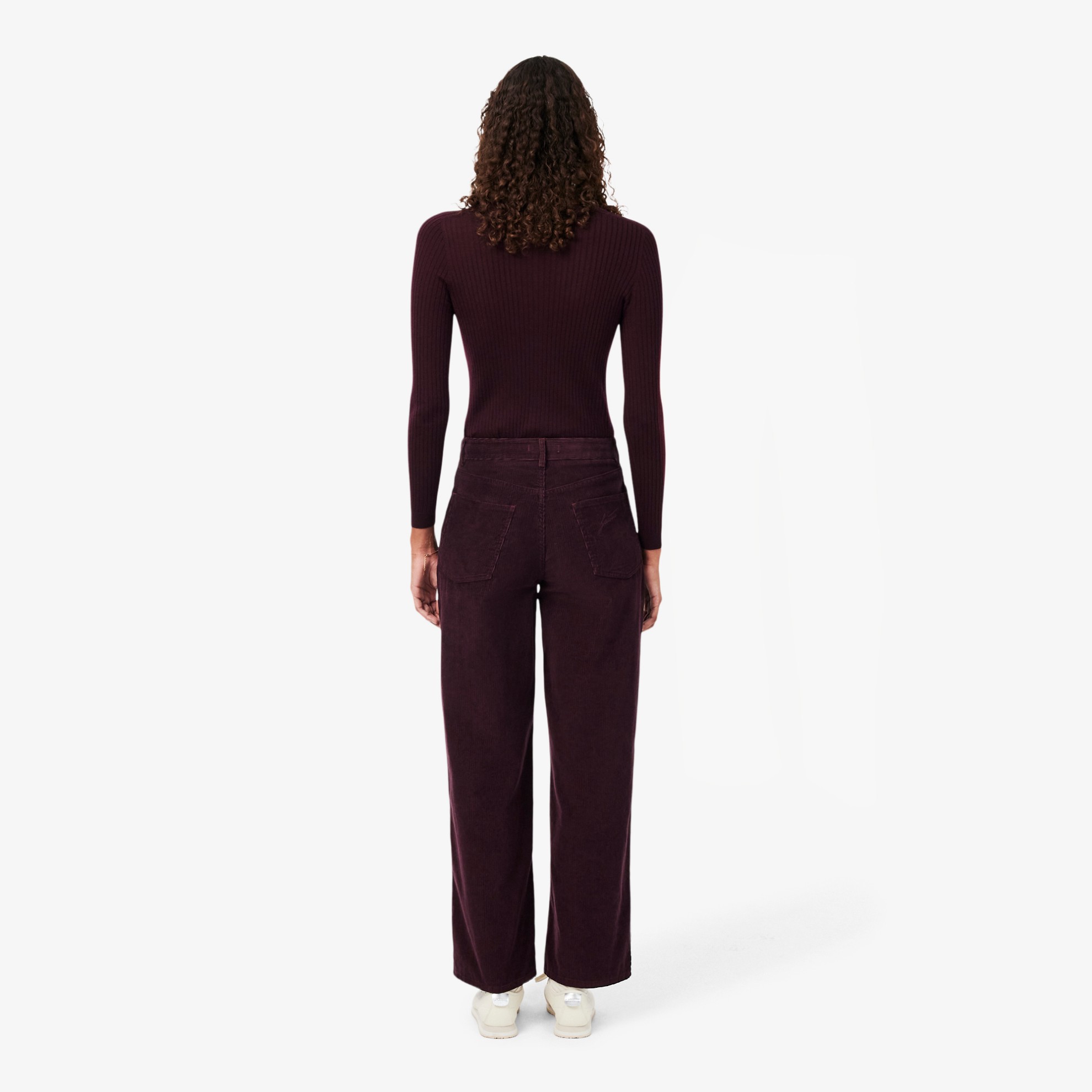 Εικόνα της Γυναικείο Corduroy Κοτλέ Παντελόνι Wide Fit 