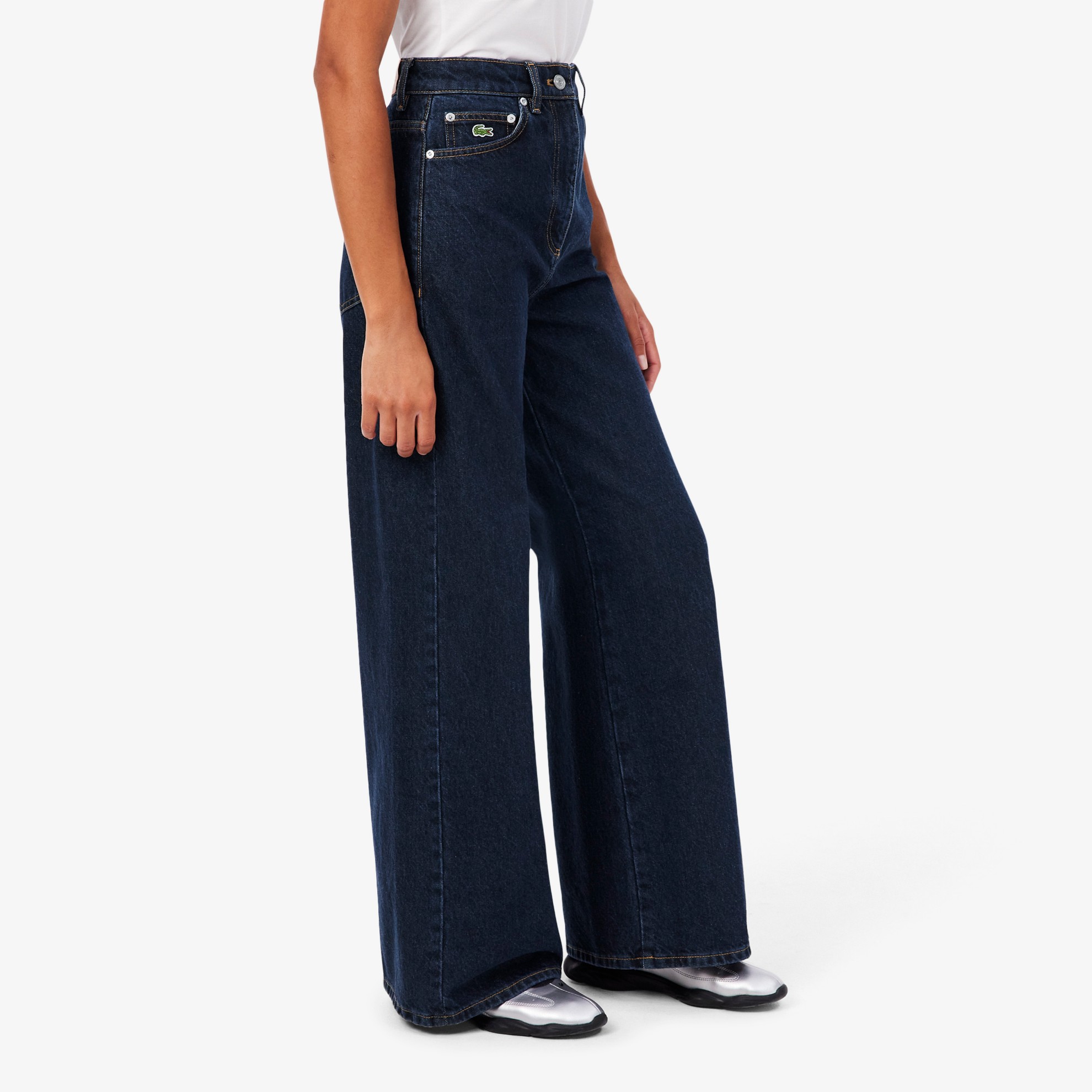 Εικόνα της Γυναικείο Wide Fit High Waist Jeans