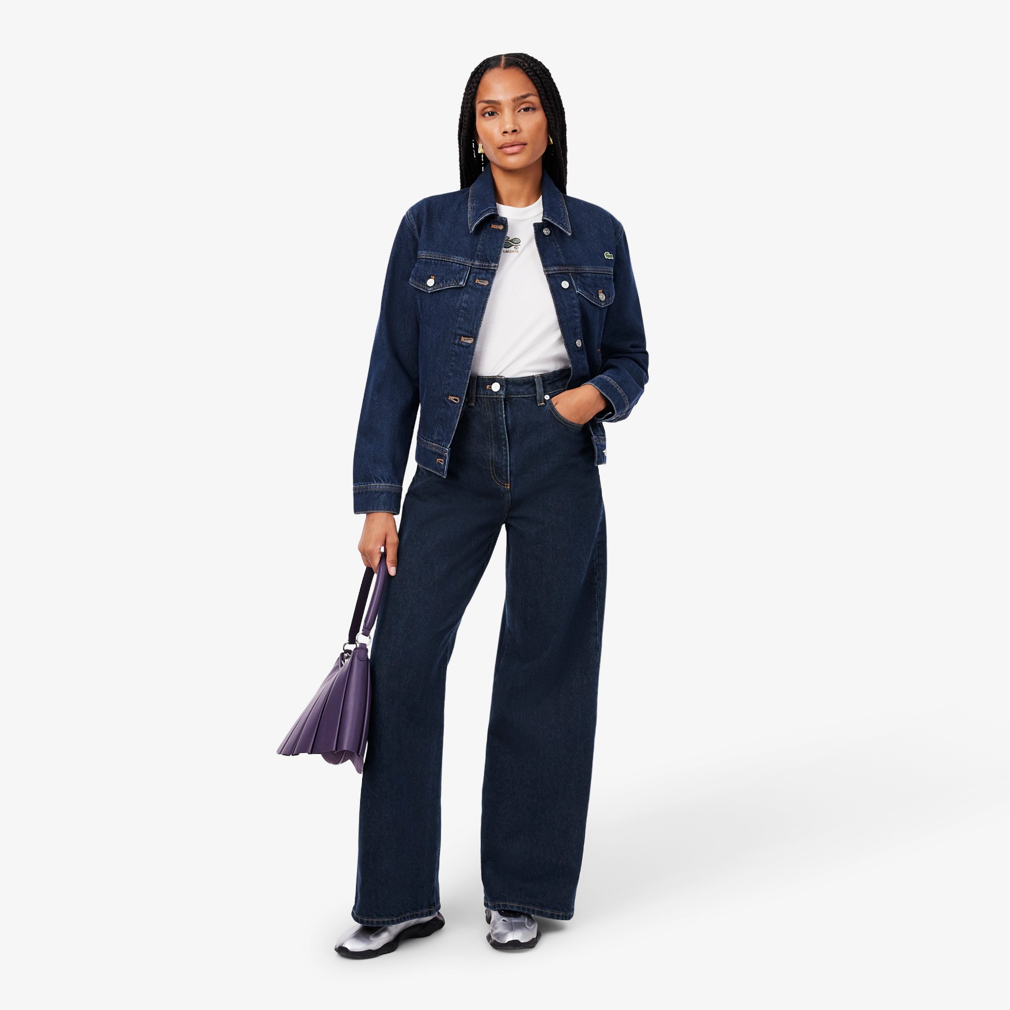 Εικόνα της Γυναικείο Wide Fit High Waist Jeans