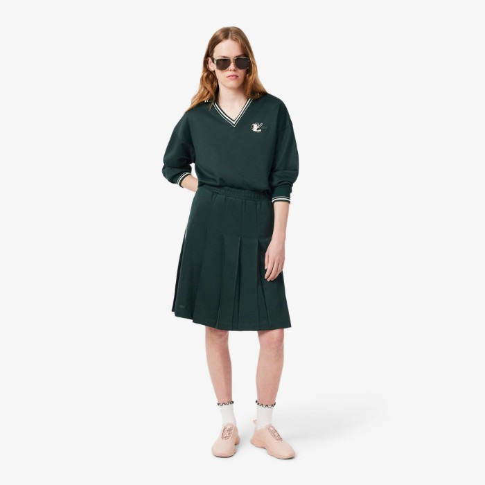 Εικόνα της Γυναικεία Pleated Interlock Piqué Φούστα