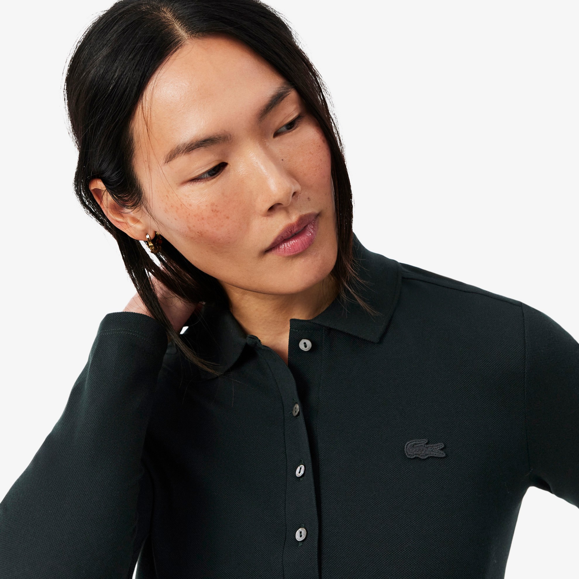 Εικόνα της Γυναικεία Stretch Piqué Lacoste Polo Μπλούζα Slim fit