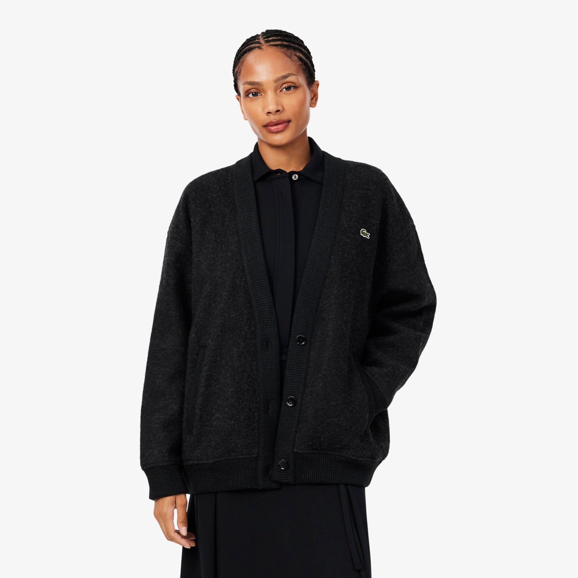 Εικόνα της Γυναικείο Oversized Boiled Wool Knit Cardigan