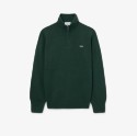 Ανδρικό Zipped High Neck Carded Μάλλινο Πουλόβερ
