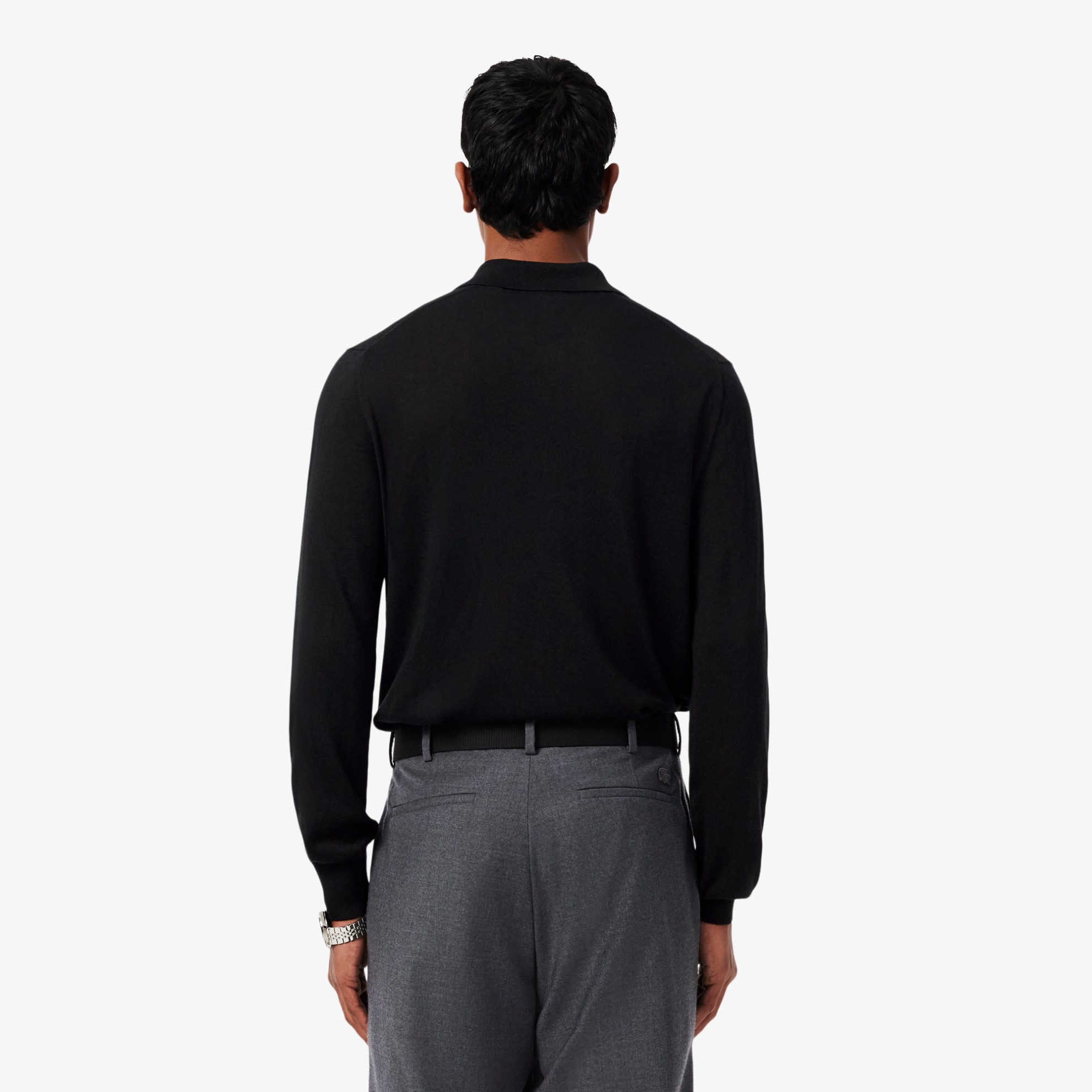 Εικόνα της Ανδρικό Cashmere Blend Polo Collar Πουλόβερ
