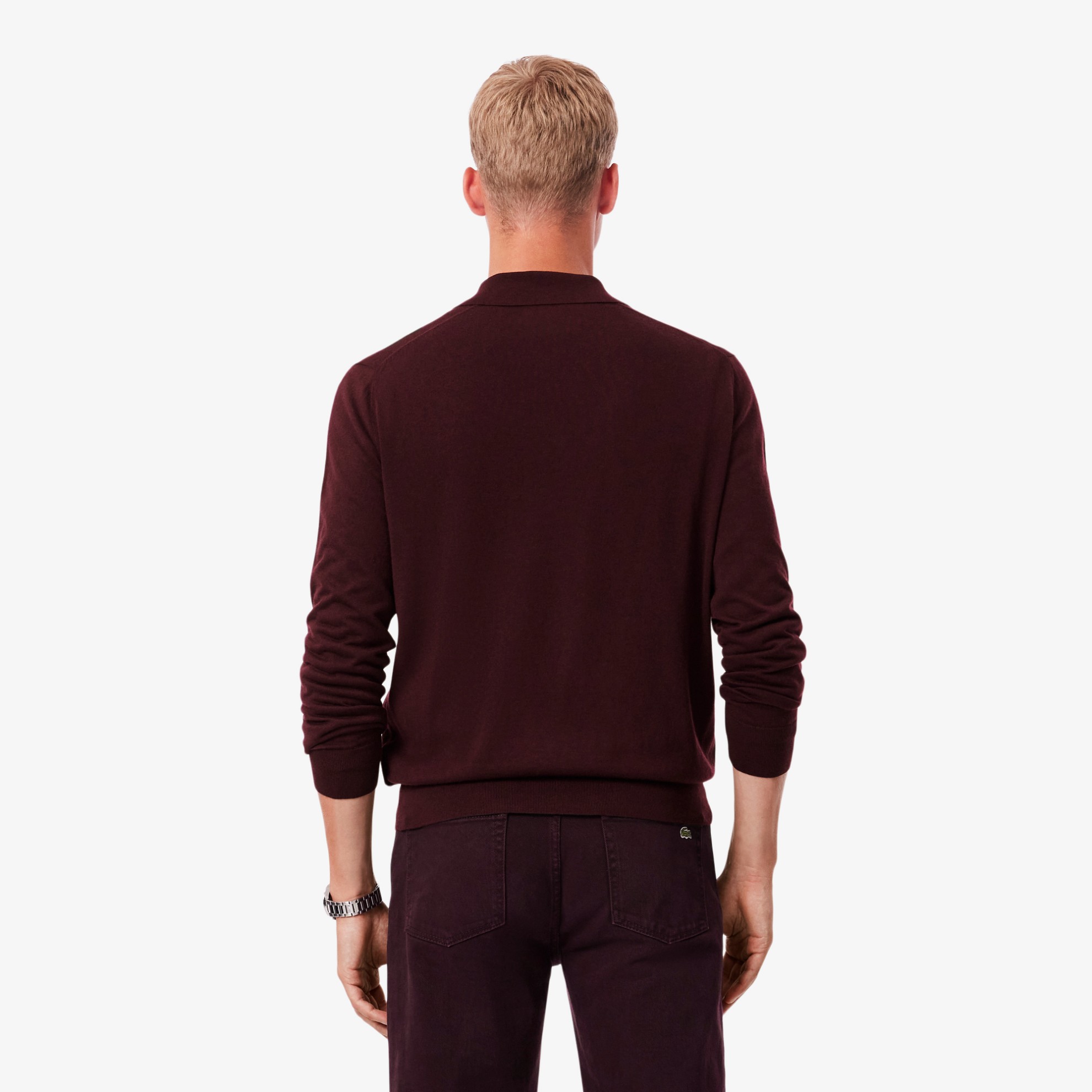 Εικόνα της Ανδρικό Cashmere Blend Polo Collar Πουλόβερ