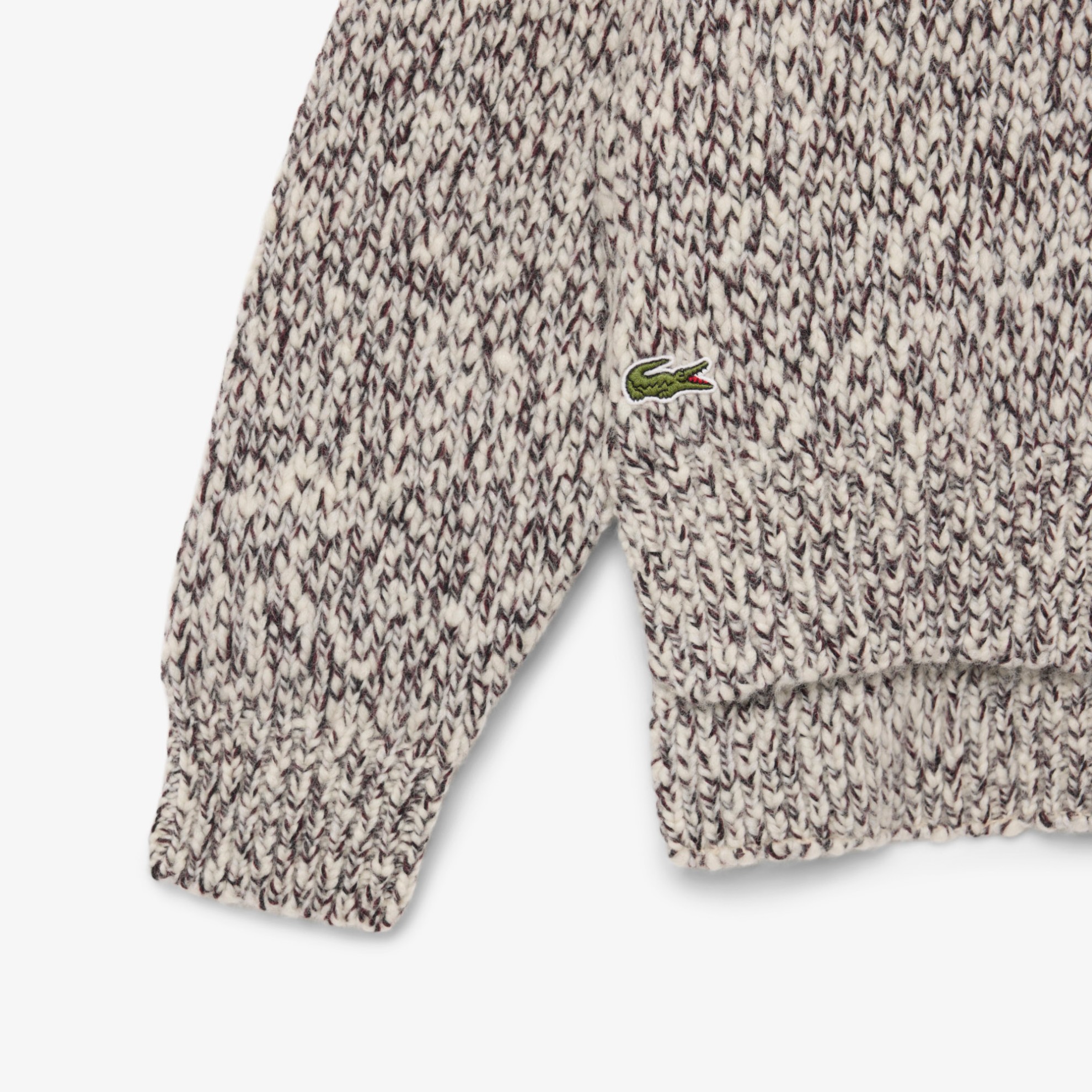 Εικόνα της Γυναικείο High Neck Mercerized Wool Knit Πουλόβερ